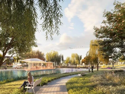 Luxury Townhouse | Single Row| Near Park & Pool